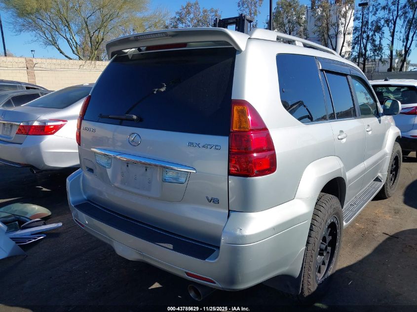 2005 Lexus Gx 470 VIN: JTJBT20X650070230 Lot: 43785629