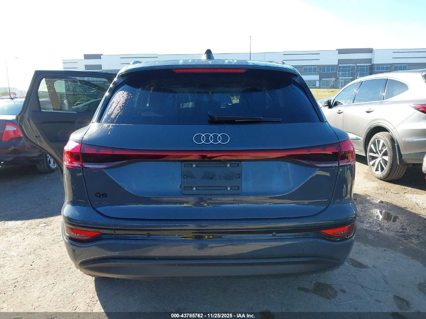 2025 Audi Q6 E-Tron Premium Plus VIN: WA122BGF1SA034061 Lot: 43785762