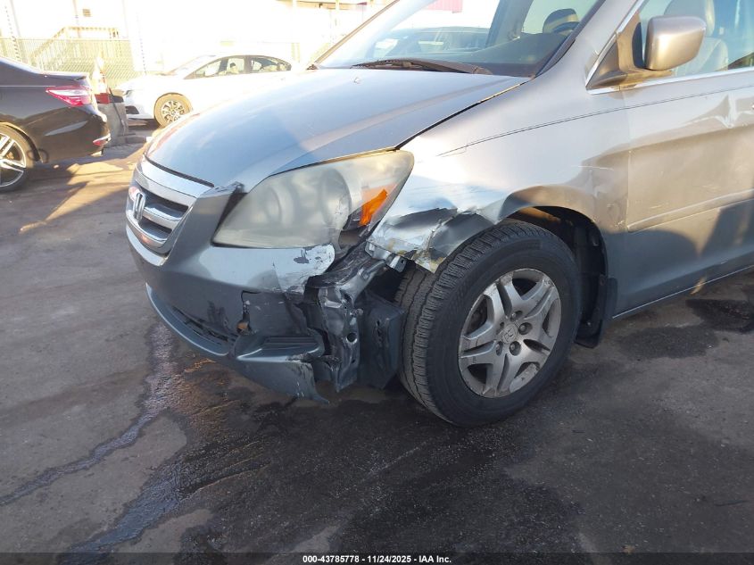 2006 Honda Odyssey Ex-L VIN: 5FNRL38776B126948 Lot: 43785778