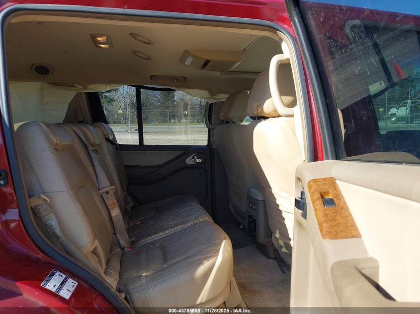 2005 Nissan Pathfinder Le VIN: 5N1AR18U85C717707 Lot: 43785805