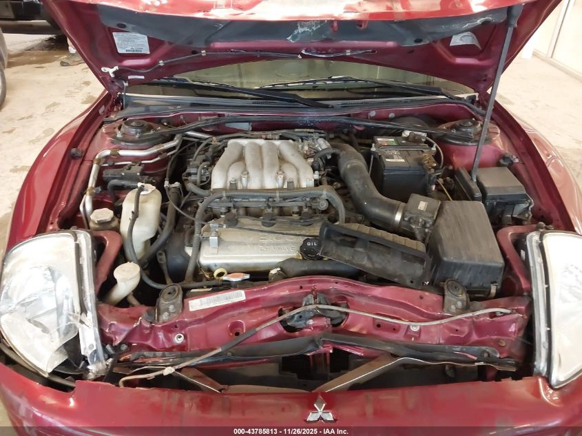 2002 Mitsubishi Eclipse Spyder Gt VIN: 4A3AE85H22E062828 Lot: 43785813