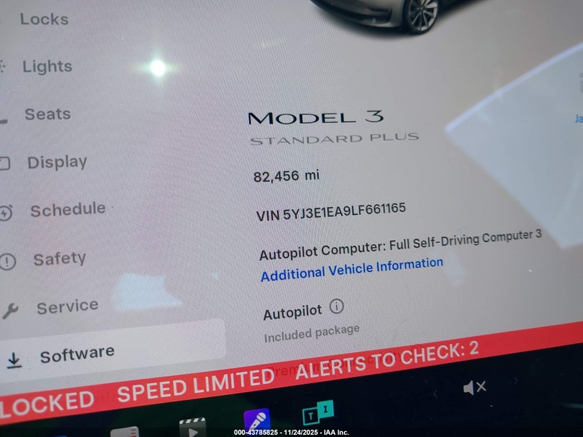 2020 Tesla Model 3 Standard Range Plus Rear-Wheel Drive/Standard Range Rear-Wheel Drive VIN: 5YJ3E1EA9LF661165 Lot: 43785825