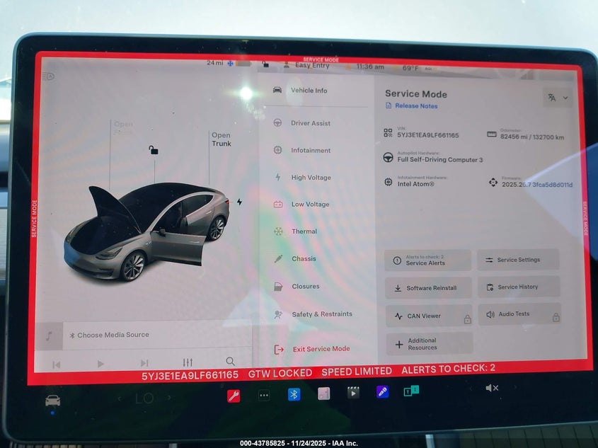 2020 Tesla Model 3 Standard Range Plus Rear-Wheel Drive/Standard Range Rear-Wheel Drive VIN: 5YJ3E1EA9LF661165 Lot: 43785825