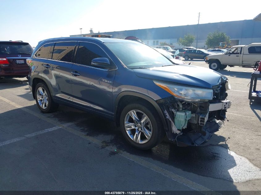 TOYOTA HIGHLANDER LIMITED PLATINUM V6