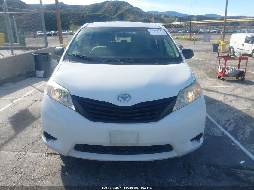2012 Toyota Sienna Base V6 7 Passenger VIN: 5TDZK3DC2CS218434 Lot: 43785927