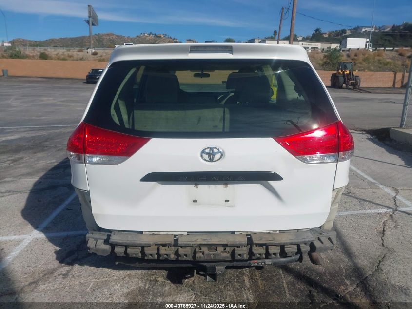 2012 Toyota Sienna Base V6 7 Passenger VIN: 5TDZK3DC2CS218434 Lot: 43785927