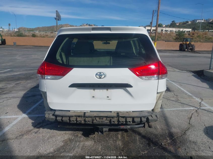 2012 Toyota Sienna Base V6 7 Passenger VIN: 5TDZK3DC2CS218434 Lot: 43785927