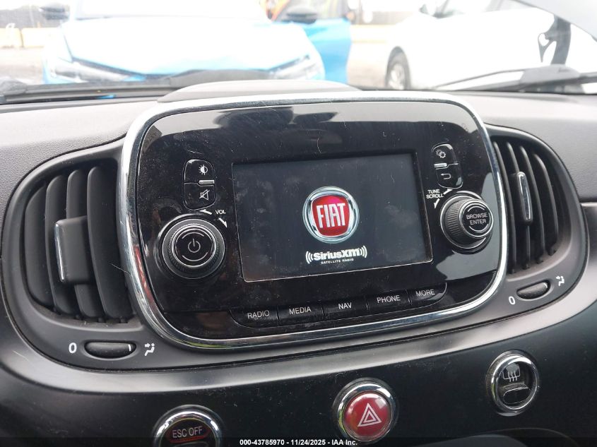 2018 Fiat 500E Battery Electric VIN: 3C3CFFGE7JT377448 Lot: 43785970