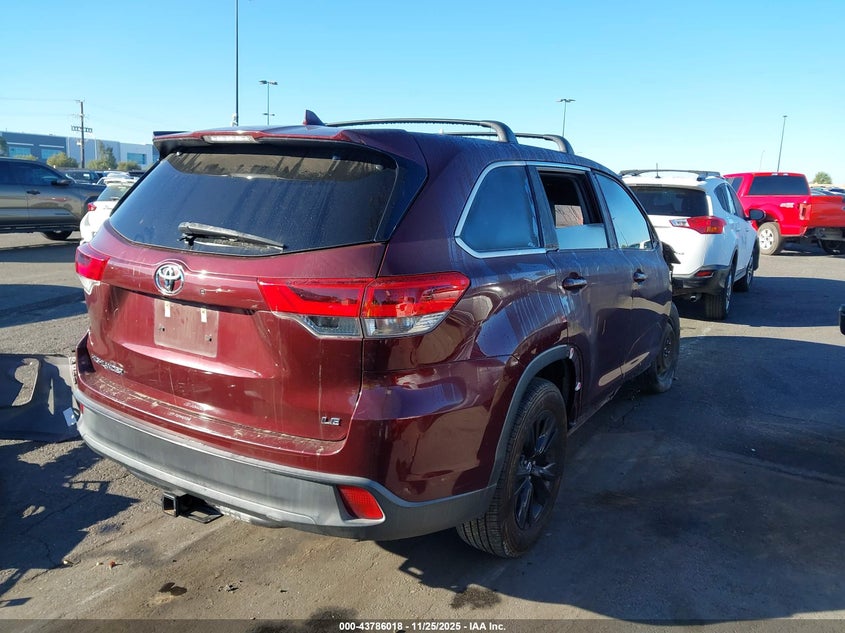 2019 Toyota Highlander Le Plus VIN: 5TDZZRFH8KS295377 Lot: 43786018
