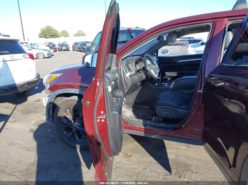 2019 Toyota Highlander Le Plus VIN: 5TDZZRFH8KS295377 Lot: 43786018