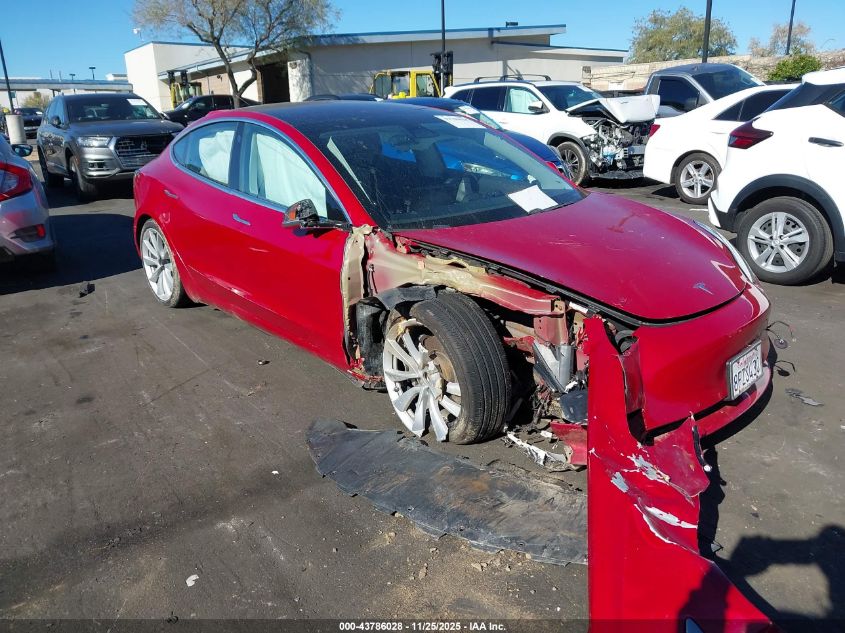 2018 Tesla Model 3 Long Range/Mid Range VIN: 5YJ3E1EA7JF052671 Lot: 43786028