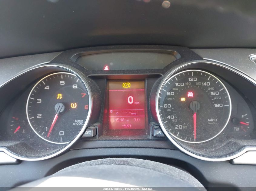 2009 Audi A5 3.2L VIN: WAUDK78TX9A019727 Lot: 43786065