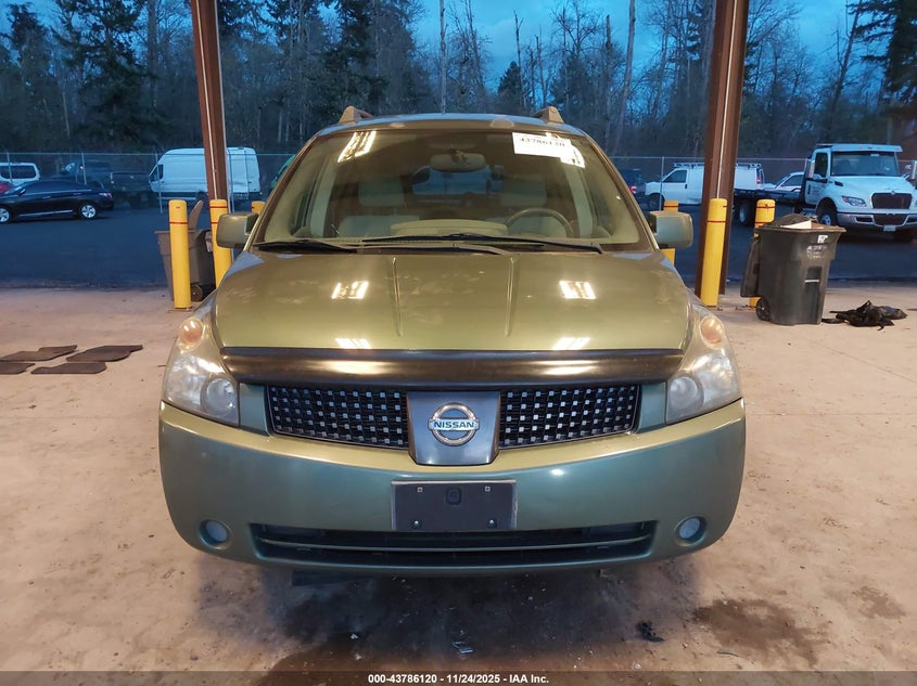 2004 Nissan Quest 3.5 Sl VIN: 5N1BV28U24N338341 Lot: 43786120