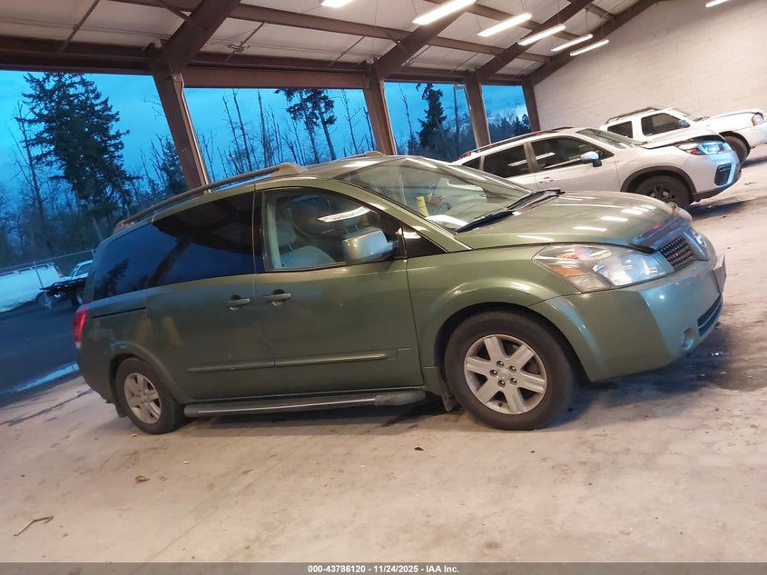 2004 Nissan Quest 3.5 Sl VIN: 5N1BV28U24N338341 Lot: 43786120