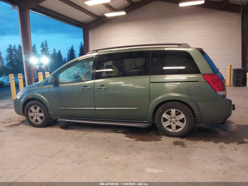 2004 Nissan Quest 3.5 Sl VIN: 5N1BV28U24N338341 Lot: 43786120