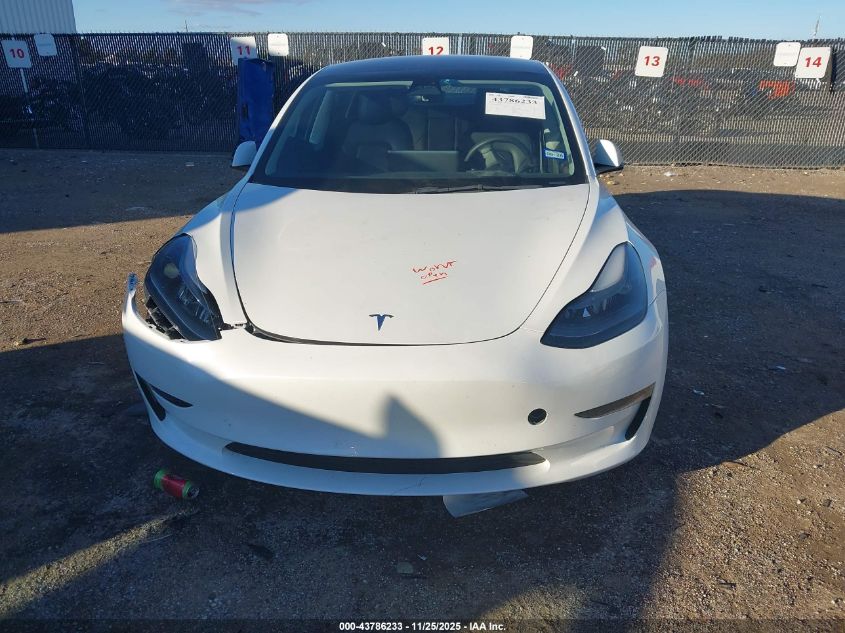 2023 Tesla Model 3 Rear-Wheel Drive VIN: 5YJ3E1EA4PF447853 Lot: 43786233
