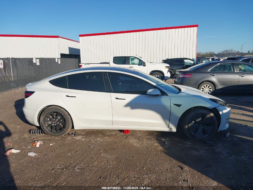 2023 Tesla Model 3 Rear-Wheel Drive VIN: 5YJ3E1EA4PF447853 Lot: 43786233