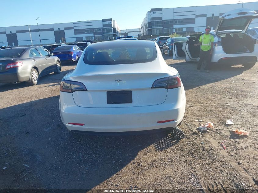 2023 Tesla Model 3 Rear-Wheel Drive VIN: 5YJ3E1EA4PF447853 Lot: 43786233