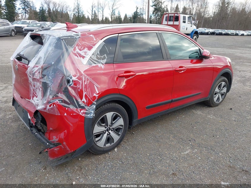 Vin: kndcb3lc1j5156843, lot: 44281674, kia niro lx 20184