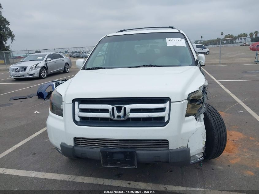 2006 Honda Pilot Ex-L VIN: 5FNYF28786B047186 Lot: 43786334