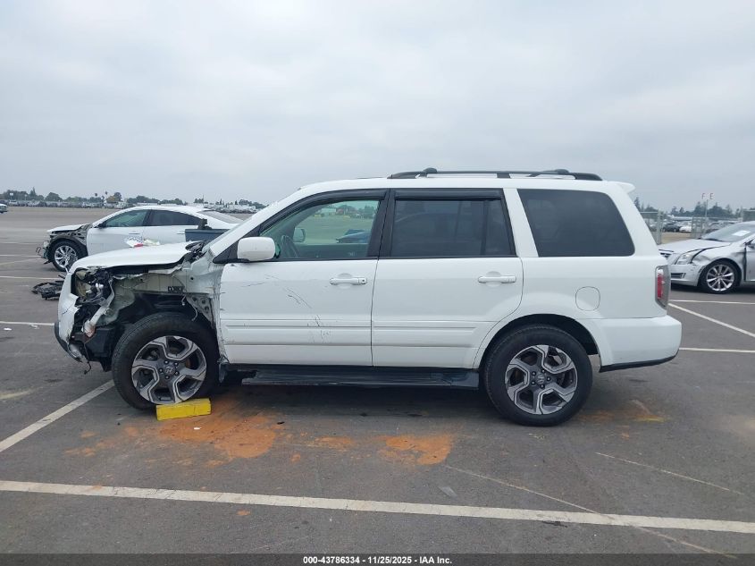 2006 Honda Pilot Ex-L VIN: 5FNYF28786B047186 Lot: 43786334