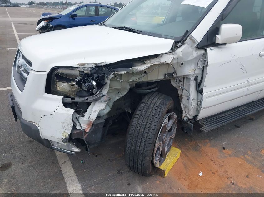 2006 Honda Pilot Ex-L VIN: 5FNYF28786B047186 Lot: 43786334