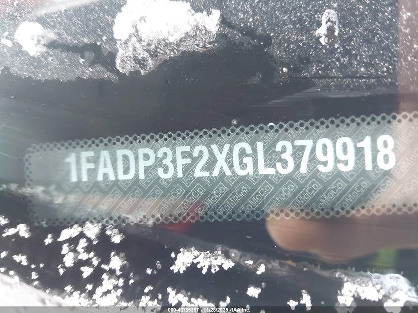 1FADP3F2XGL379918 2016 FORD FOCUS photo no. 9