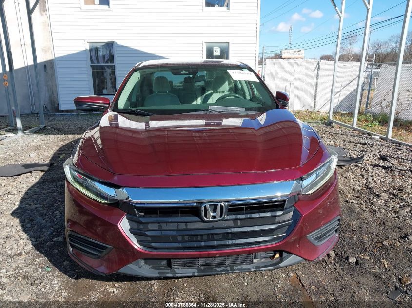 2019 Honda Insight Ex VIN: 19XZE4F58KE013396 Lot: 43786364