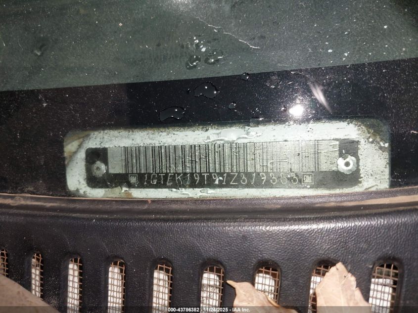 2001 GMC Sierra 1500 Sl VIN: 1GTEK19T91Z319333 Lot: 43786382