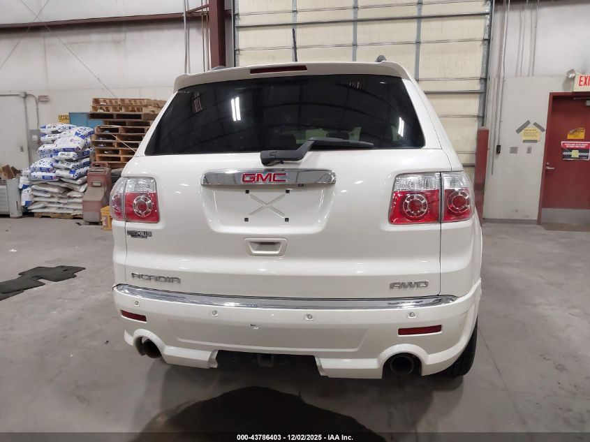 2012 GMC Acadia Denali VIN: 1GKKVTED8CJ325621 Lot: 43786403