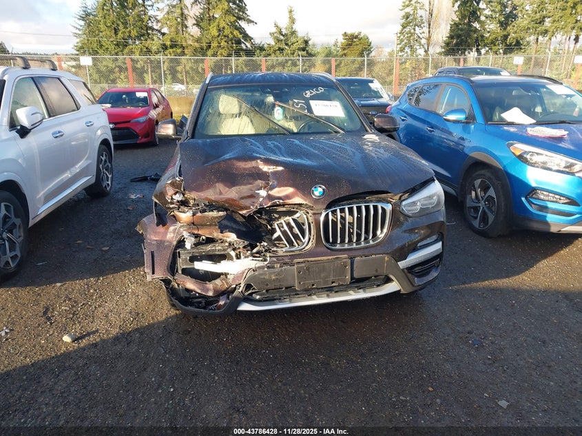 2019 BMW X3 xDrive30I VIN: 5UXTR9C58KLP87942 Lot: 43786428