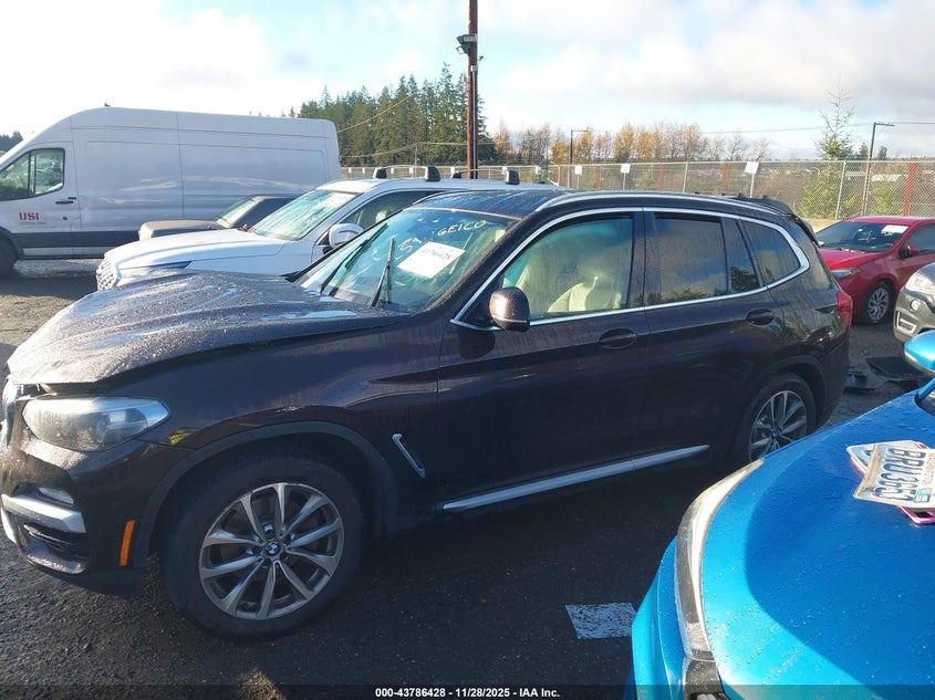 2019 BMW X3 xDrive30I VIN: 5UXTR9C58KLP87942 Lot: 43786428