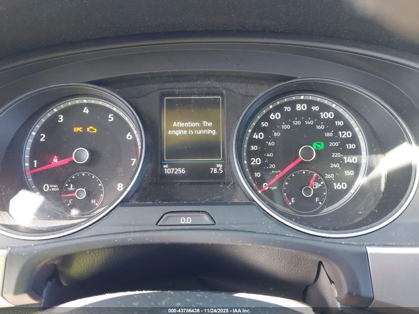 2018 Volkswagen Atlas 3.6L V6 Se VIN: 1V2CR2CA1JC564662 Lot: 43786436