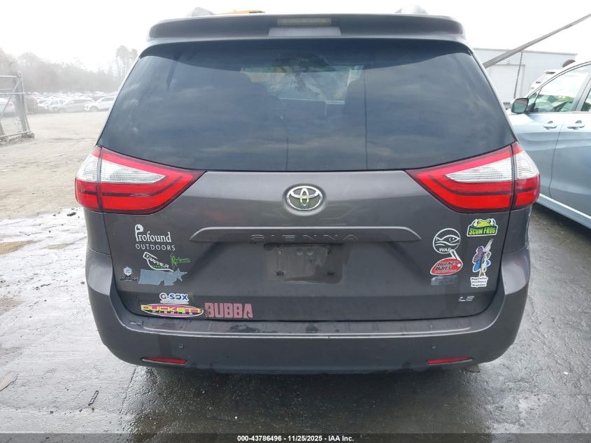 2015 Toyota Sienna Le 8 Passenger VIN: 5TDKK3DC6FS596178 Lot: 43786496