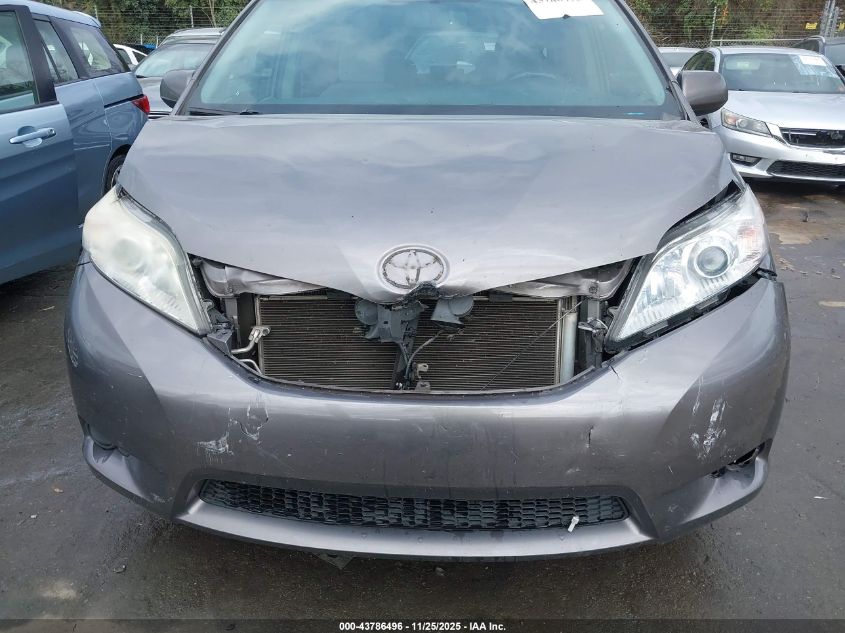 2015 Toyota Sienna Le 8 Passenger VIN: 5TDKK3DC6FS596178 Lot: 43786496