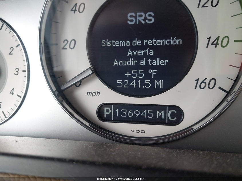 WDBUF56X38B188173 2008 MERCEDES-BENZ E-KLASSE photo no. 7