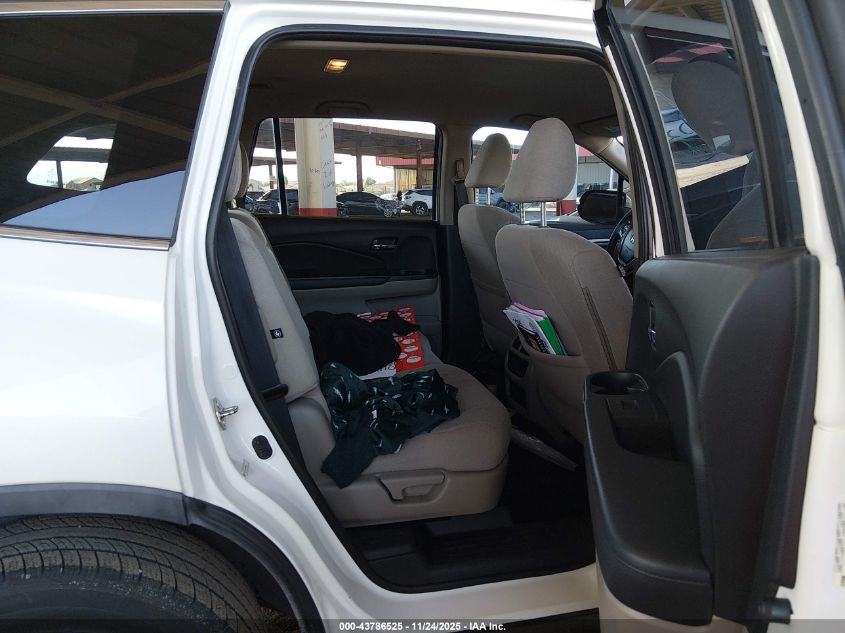 2016 Honda Pilot Ex VIN: 5FNYF6H41GB082683 Lot: 43786525