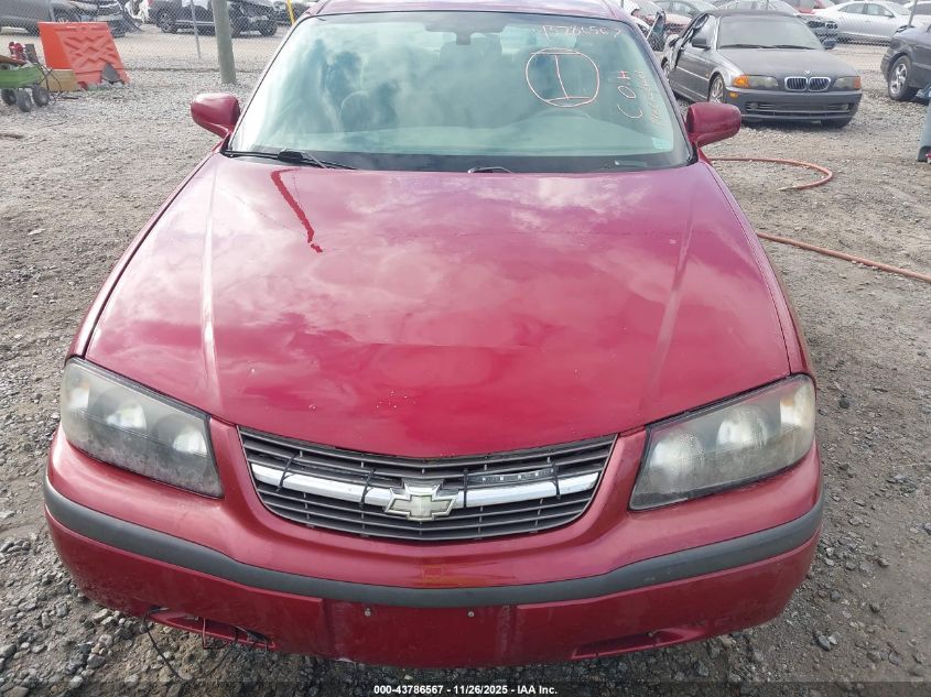 2005 Chevrolet Impala VIN: 2G1WF52E959390584 Lot: 43786567