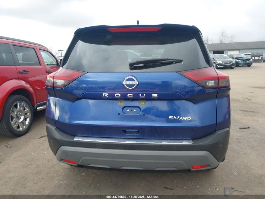 2023 Nissan Rogue Sv Intelligent Awd VIN: JN8BT3BB3PW485519 Lot: 43786592