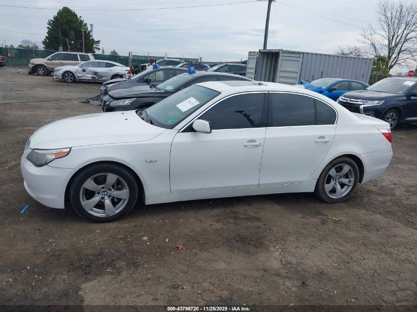 2007 BMW 530I VIN: WBANE73517CM56392 Lot: 43786720