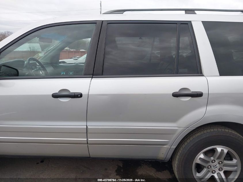 2005 Honda Pilot Ex-L VIN: 5FNYF18515B001092 Lot: 43786764