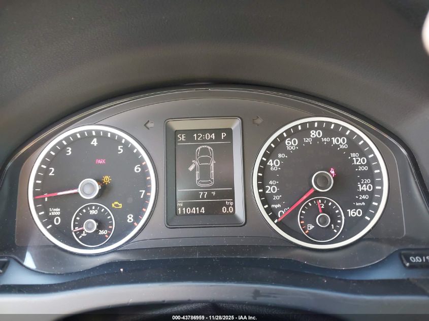 2014 Volkswagen Tiguan Se VIN: WVGAV3AXXEW525487 Lot: 43786959