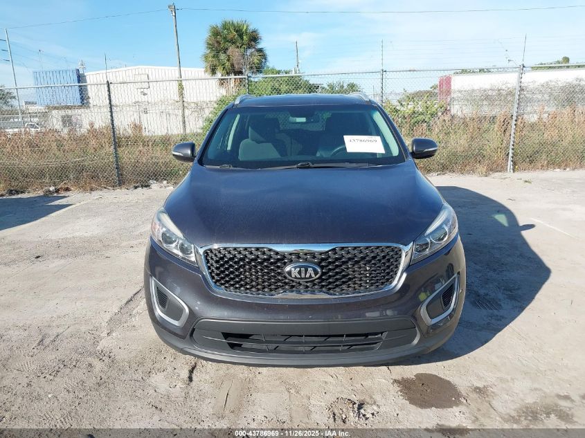 2016 Kia Sorento 2.4L Lx VIN: 5XYPG4A38GG116769 Lot: 43786969