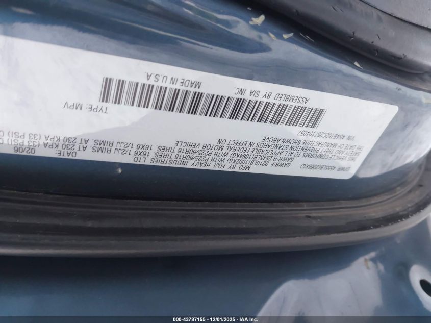 2006 Subaru Baja Sport VIN: 4S4BT62C267104057 Lot: 43787155