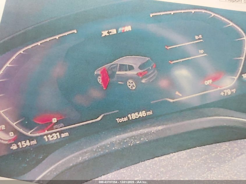 2023 BMW X3 M VIN: 5YM13EC00P9P72905 Lot: 43787254