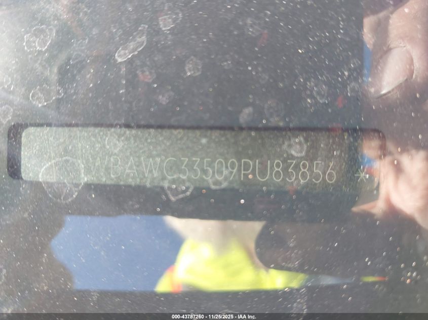 2009 BMW 328I xDrive VIN: WBAWC33509PU83856 Lot: 43787260
