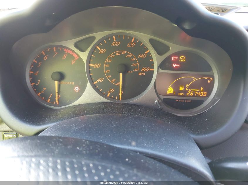 2002 Toyota Celica Gts VIN: JTDDY32T320057783 Lot: 43787279