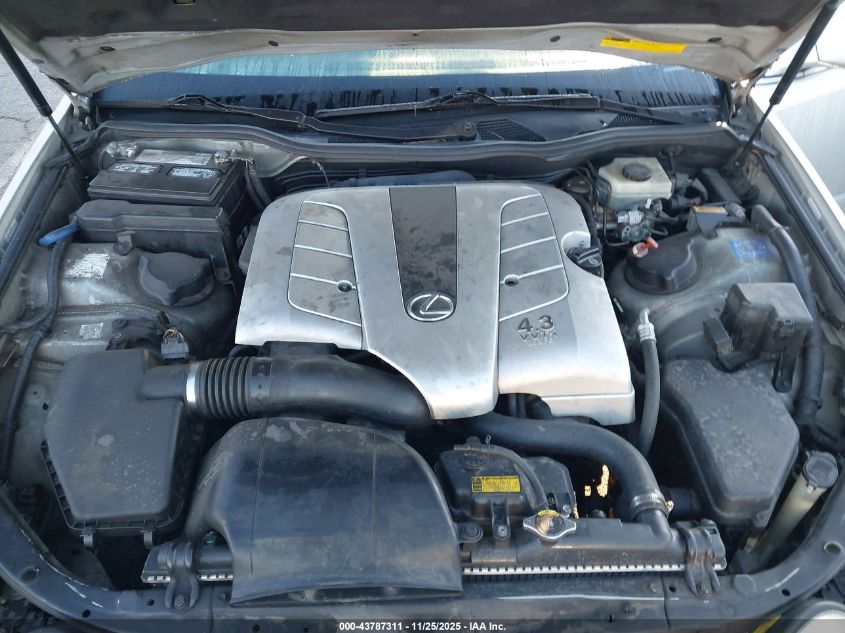 2001 Lexus Gs 430 VIN: JT8BL69S110003206 Lot: 43787311