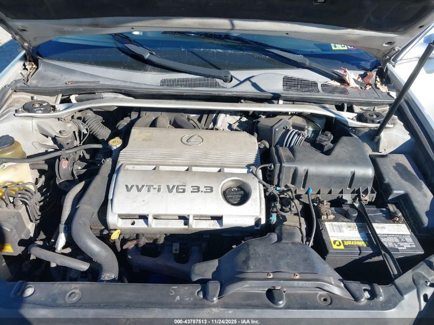 2004 Lexus Es 330 VIN: JTHBA30G845030357 Lot: 43787513