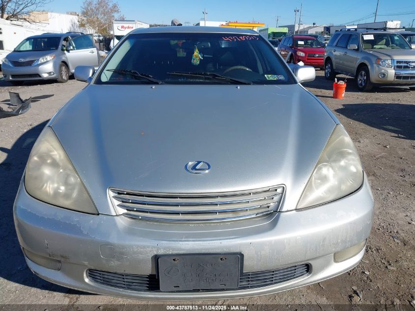 2004 Lexus Es 330 VIN: JTHBA30G845030357 Lot: 43787513